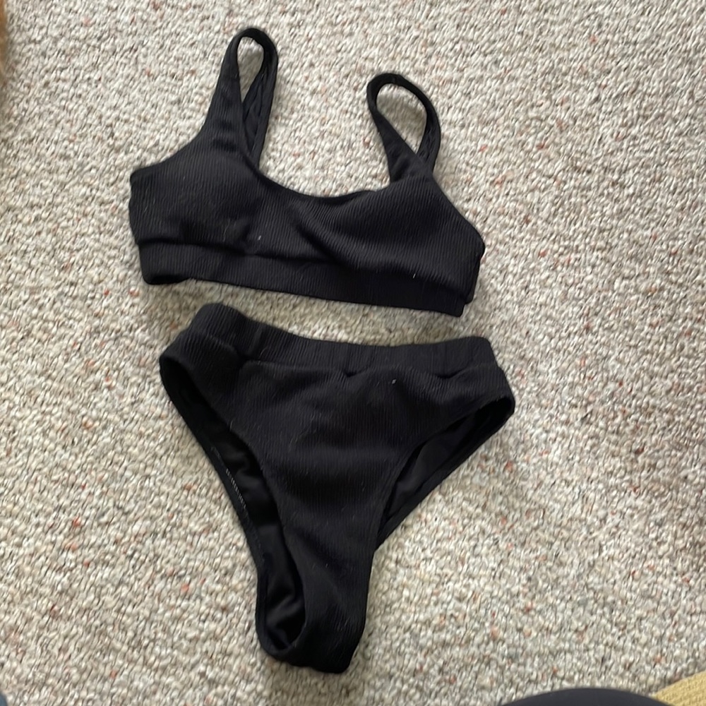 SHEIN small ribbed bikini